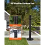 Cigarette Butt Receptacle, Commercial Cylinder Cigarette Butt Container, Freestanding and Weatherproof Outdoor Cigarette Butt Di