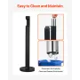Cigarette Butt Receptacle, Commercial Cylinder Cigarette Butt Container, Freestanding and Weatherproof Outdoor Cigarette Butt Di