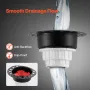 PVC Freestanding Tub Drain Kit, 2 Brass Tail Pipes, Bathtub Drain Rough-in Kit, with PVC Adapter of Tailpiece, Compatible with F