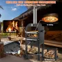 12" Outdoor Pizza Oven Portable Wood Pellet Pizza Oven Baked Paint Camping