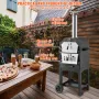 12" Outdoor Pizza Oven Portable Wood Pellet Pizza Oven Baked Paint Camping