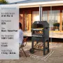 12" Outdoor Pizza Oven Portable Wood Pellet Pizza Oven Baked Paint Camping
