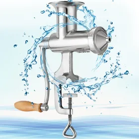 Manual Wheatgrass Juicer Extractor Portable Manual Juicer Extractor with 3 Sieves Stainless Steel Wheatgrass Extractor Squeezer