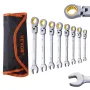 Flex-hoved skraldestrengning Sæt 8 pc-metrisk 8 mm-17 mm med
