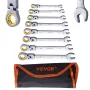 Flex-hoved skraldestrengning Sæt 8 pc-metrisk 8 mm-17 mm med