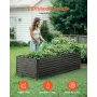Metal Raised Garden Bed, 6 x 3 x 2 ft Outdoor Galvanized Planter Box, with Open Bottom, Large Planter Raised Bed for Gardening V