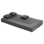 Folding Sofa Bed, 3-in-1 Foldable Couch Bed with 3 Pillows and Washable Cover, 25D High Density Memory Foam Convertible Sleeper 