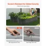 Metal Raised Garden Bed, 6.53 x 1.96 x 1.4 ft Outdoor Galvanized Planter Box, Open Bottom, Large Oval Planter Raised Bed for Gar