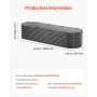 Metal Raised Garden Bed, 6.53 x 1.96 x 1.4 ft Outdoor Galvanized Planter Box, Open Bottom, Large Oval Planter Raised Bed for Gar