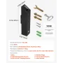 Cigarette Butt Receptacle, Stainless Steel Cuboid Cigarette Butt Container, Wall Mounted and Weatherproof Outdoor Cigarette Butt