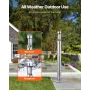 Cigarette Butt Receptacle, Stainless Steel Cylinder Cigarette Butt Container, Freestanding and Weatherproof Outdoor Cigarette Bu