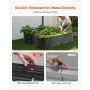 Metal Raised Garden Bed, 8 x 2 x 2 ft Outdoor Galvanized Planter Box, with Open Bottom, Large Oval Planter Raised Bed for Garden