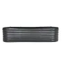 Højbed i metal til have, 20x6x60 cm, galvaniseret plantekasse