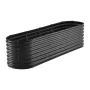 Metal Raised Garden Bed, 8 x 2 x 2 ft Outdoor Galvanized Planter Box, with Open Bottom, Large Oval Planter Raised Bed for Garden