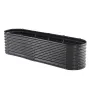 Metal Raised Garden Bed, 8 x 2 x 2 ft Outdoor Galvanized Planter Box, with Open Bottom, Large Oval Planter Raised Bed for Garden