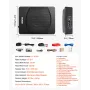 10" 240W Underseat Car Subwoofer, Slim Powered Car Subwoofers Under the Seat, Low Profile Audio Sub Built-in Amplifier, High/Low