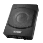 10" 240W Underseat Car Subwoofer, Slim Powered Car Subwoofers Under the Seat, Low Profile Audio Sub Built-in Amplifier, High/Low
