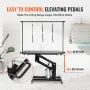 109cm Hydraulic Pet Grooming Table, Heavy Duty Dog Grooming Arm for Medium/ Small Dogs, Height Adjustable Dog Grooming Station, 