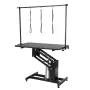 109cm Hydraulic Pet Grooming Table, Heavy Duty Dog Grooming Arm for Medium/ Small Dogs, Height Adjustable Dog Grooming Station, 