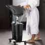 Bærbar shampoo skål med drænslange 2 spande justerbar højde