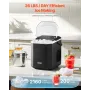 Bærbar bordplade Ice Maker 26 kg/24 timers selvrensning med