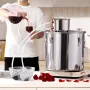 Alcohol Still, 13.2 Gal / 50 L Stainless Steel Water Alcohol Distiller with Copper Coil, Home Brewing Refining Fermentation Kit 