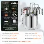 Moonshine Still Water Alkohol Distiller 13.2gal m/Thumper Keg &