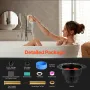 ABS Freestanding Tub Drain Kit, 2 Brass Tail Pipes, Bathtub Drain Rough-in Kit, with ABS Adapter of Tailpiece, Compatible with F