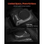 10" 400W Underseat Car Subwoofer, Slim Powered Car Subwoofers Under the Seat, Low Profile Audio Sub Built-in Amplifier, High/Low