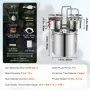 Moonshine Still Water Alkohol Distiller 5Gal m/Thumper Keg & 8W