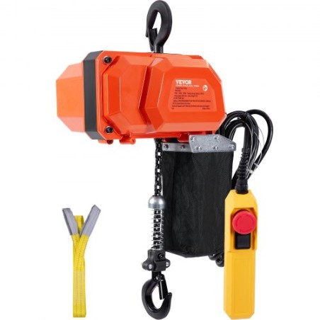 Electric Chain Hoist Single Phase Crane Hoist 330 lbs Load 10 ft Løft