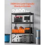 Opbevaringshylder 4 lags justerbar tunge garagehylder enhed