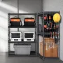 Opbevaringshylder 4 lags justerbar tunge garagehylder enhed
