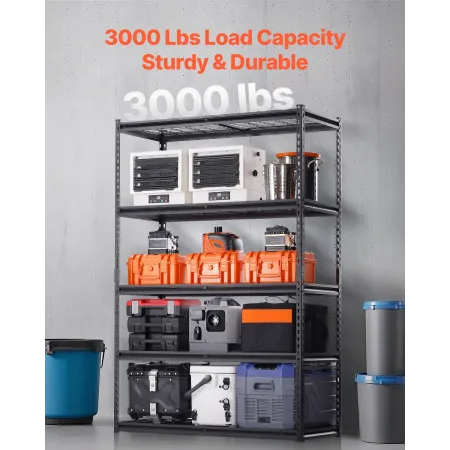 Opbevaringshylder 5 Tier Justerbar Heavy Duty Garage Hylder