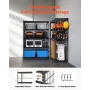 Storage Shelves, 3000 lbs, 5 Tier Heavy Duty Garage Shelving, 20" D x 48" W x 72" H Adjustable Metal Shelves for Industrial Shel