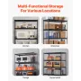 Opbevaringshylder 5 Tier Justerbar Heavy Duty Garage Hylder