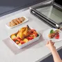 Keramisk bageplade rektangulær gryderet dybe til bagning og