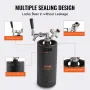 Beer Growler Tap System, 128Oz 4L Mini Keg, 304 Stainless Steel Pressurized Beer Growler, Keg Growler with Pressure Display, CO2