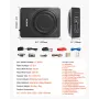 8" 300W Underseat Car Subwoofer, Slim Powered Car Subwoofers Under the Seat, Low Profile Audio Sub Built-in Amplifier, High/Low 