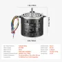 1/3HP Furnace Blower Motor, 220V 1.95Amps, 1250RPM 3-Speed, 10mm Shaft Diameter, 20mm Shaft Length, ROT. CCW from Shaft End, Inc