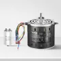 1/3HP Furnace Blower Motor, 220V 1.95Amps, 1250RPM 3-Speed, 10mm Shaft Diameter, 20mm Shaft Length, ROT. CCW from Shaft End, Inc