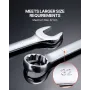 Kombinationsnøgle indstillet 25-delt metrisk 6 mm til 32 mm med