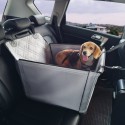 Dog Booster Car Seat Pet Car Seat for S M L Dogs up to 48.5 lbs Gray