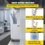 Jet Hand Dryer, Premium Electric Commercial Blade Hand Dryer, ABS Air Dryer Hand with HEPA Filtration Wall Mount Hand Dryer, 200