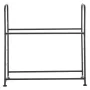 Tire Storage Rack, 2-Shelf Tire Stand Holds up to 8 Standard Tires, Q195 Heavy-Duty Steel Tire Holder Carrier with Adjustable He