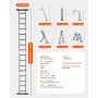 Multi-purpose foldende stige 7-i-1 4 Trin 15,5 ft med