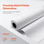 Wide Format Paper, 61 cm x 152.4 m Plotter Paper, 2 Rolls CAD Bond Rolls with 7.62 cm Core, 75 g/m² Bond Paper Rolls, Idea for C