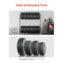 Rolling Tire Storage Rack, 2-Shelf Tire Holder and Transport Trailer for Garage, Heavy-Duty Steel Tire Storage Cart with Wheel, 