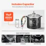 1/2HP Furnace Blower Motor, 220V 2.6Amps, 1300RPM 3-Speed, 10mm Shaft Diameter, 20mm Shaft Length, ROT. CCW from Shaft End, Incl