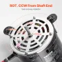 1/2HP Furnace Blower Motor, 220V 2.6Amps, 1300RPM 3-Speed, 10mm Shaft Diameter, 20mm Shaft Length, ROT. CCW from Shaft End, Incl